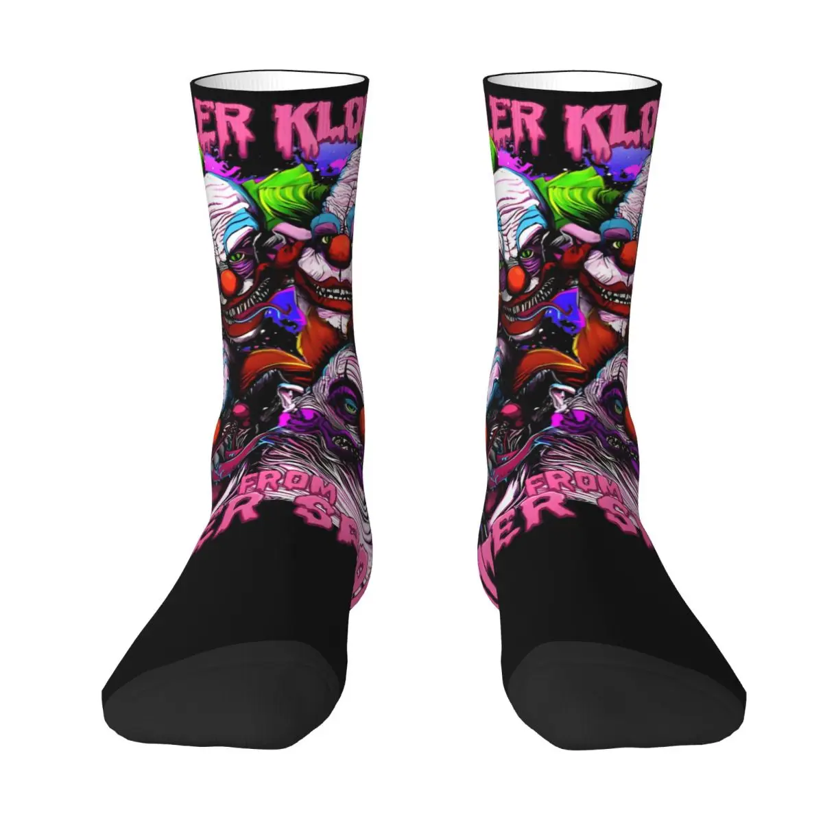 Unisex Horror Movies Halloween Accessories Socks Killer Klowns From Outer Space Cozy Socks Super Soft For Daily Wear