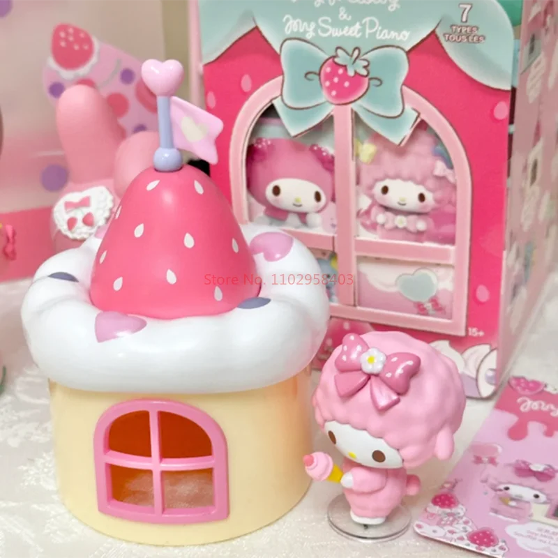 MINISO My Melody Sweet Piano home series blind box girl gifts, tabletop ornaments, suitable for gifts to friends