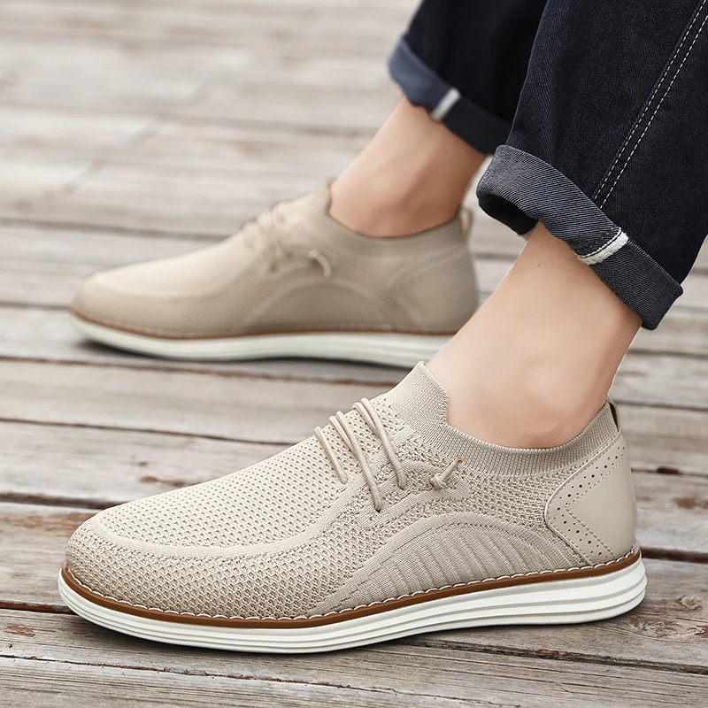 2024 new men's all-mesh wear-resistant shoes Light breathable fashion casual sports shoes