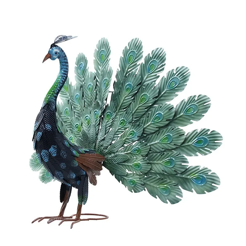 

Peacock figurine decoration outdoor patio ornament model home garden decoration crafts