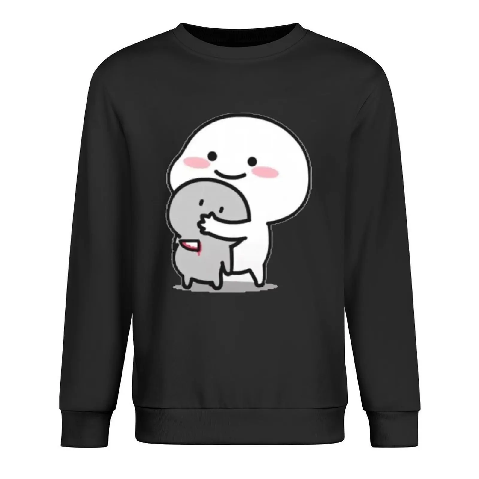

White Cute LOVE CLAP Hand BenTo Cartoon Pullover men's clothes winter clothes men wear autumn jacket men autumn sweatshirt