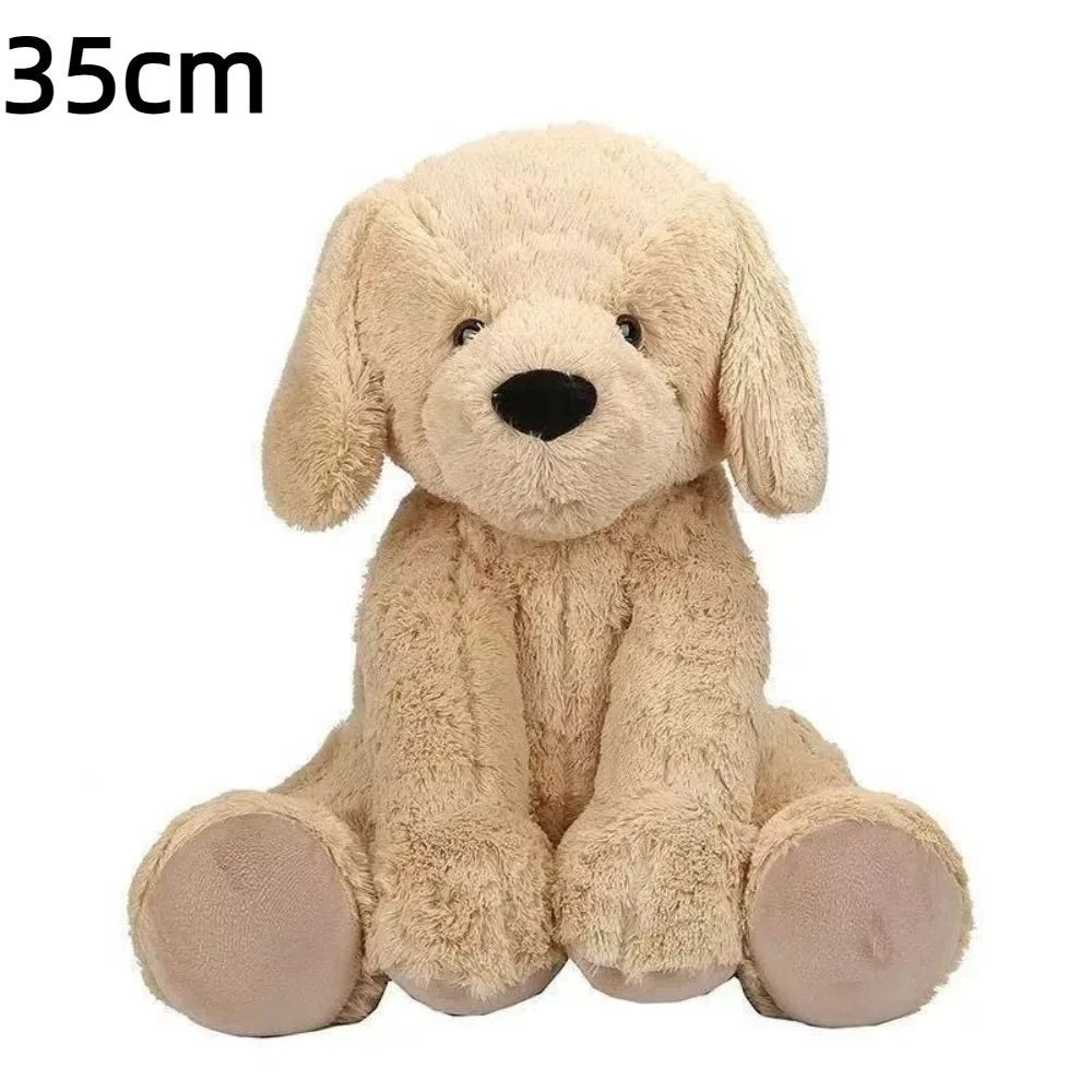 

Cute 35/55cm Yellow Dog Sitting Fluffy Labrador Dog Soft Photography Props Sleeping Mate Unisex Gift