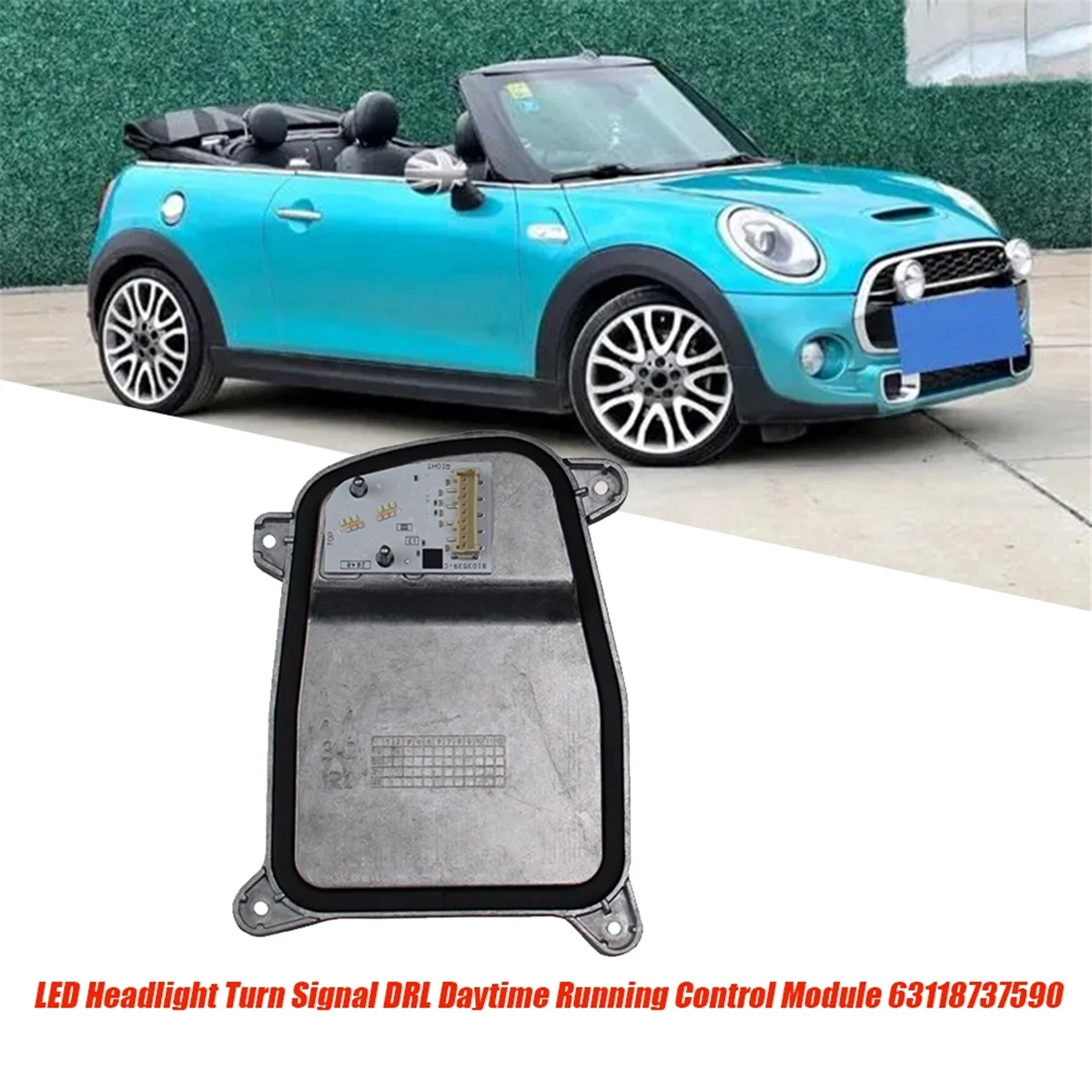 

Модуль указателя поворота правой светодиодной фары 63118737589 Для BMW MINI F55 F56 F57 2013-2019 Модуль управления дневным ходом DRL — L48A