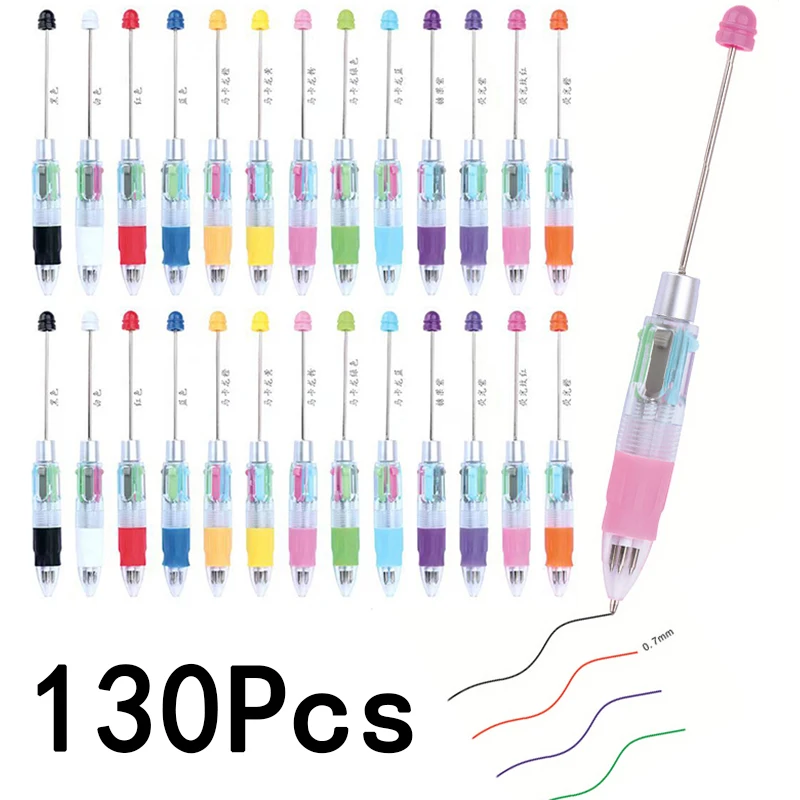 

130Pcs DIY Beaded Pens for Wedding Party Favors Guest Gift Pen Birthday Christmas Decor for Home Wedding Souvenirs for Guests