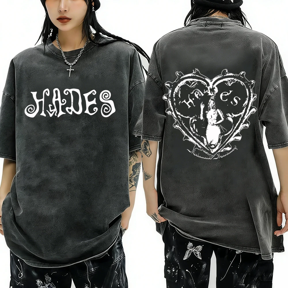 Camiseta Popular de Algodón del Álbum Hades de Melanie Martinez 2026, Estilo Vintage de Verano con Cuello Redondo y Manga Corta