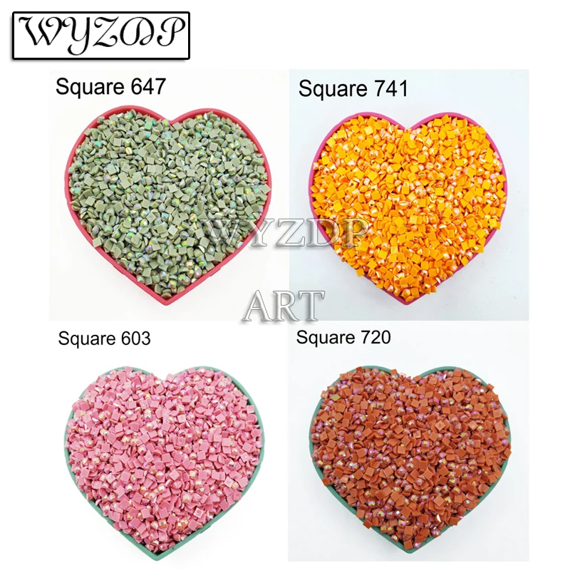 AB Square Drill Diamond Painting Rhinestone Sale Mosaic Colorful Stones Resin Embroidery Gift Making 564-760