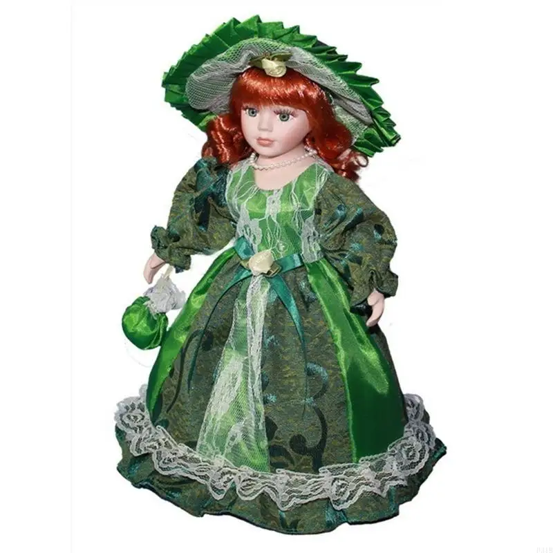 

Elegant Female Ceramic Doll Victorian Porcelain Doll Room Decors Kids Gift P31B