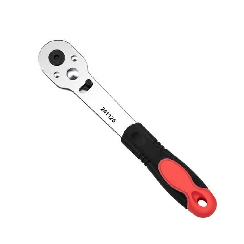 

652F 1/4inch Drive Ratchet Wrench Reversible Ratchet Quick Releases 1/4 Drive Ratchet Handle for Home Improvement Auto Repair