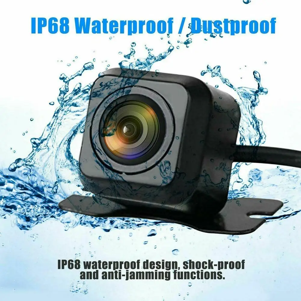 Universal Car Rear View Camera Waterproof IP68 170 Wide Angle HD Color Image HD Night Vision Backup Parking Reverse Camera