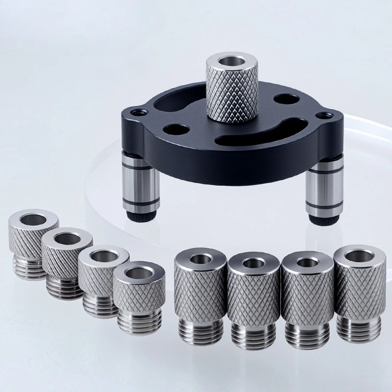 2-10mm 휴대용 수직 지그 드릴 가이드, 직선 구멍용 목재 패널 홀 펀처 로케이터, DIY 가구 연결 도구