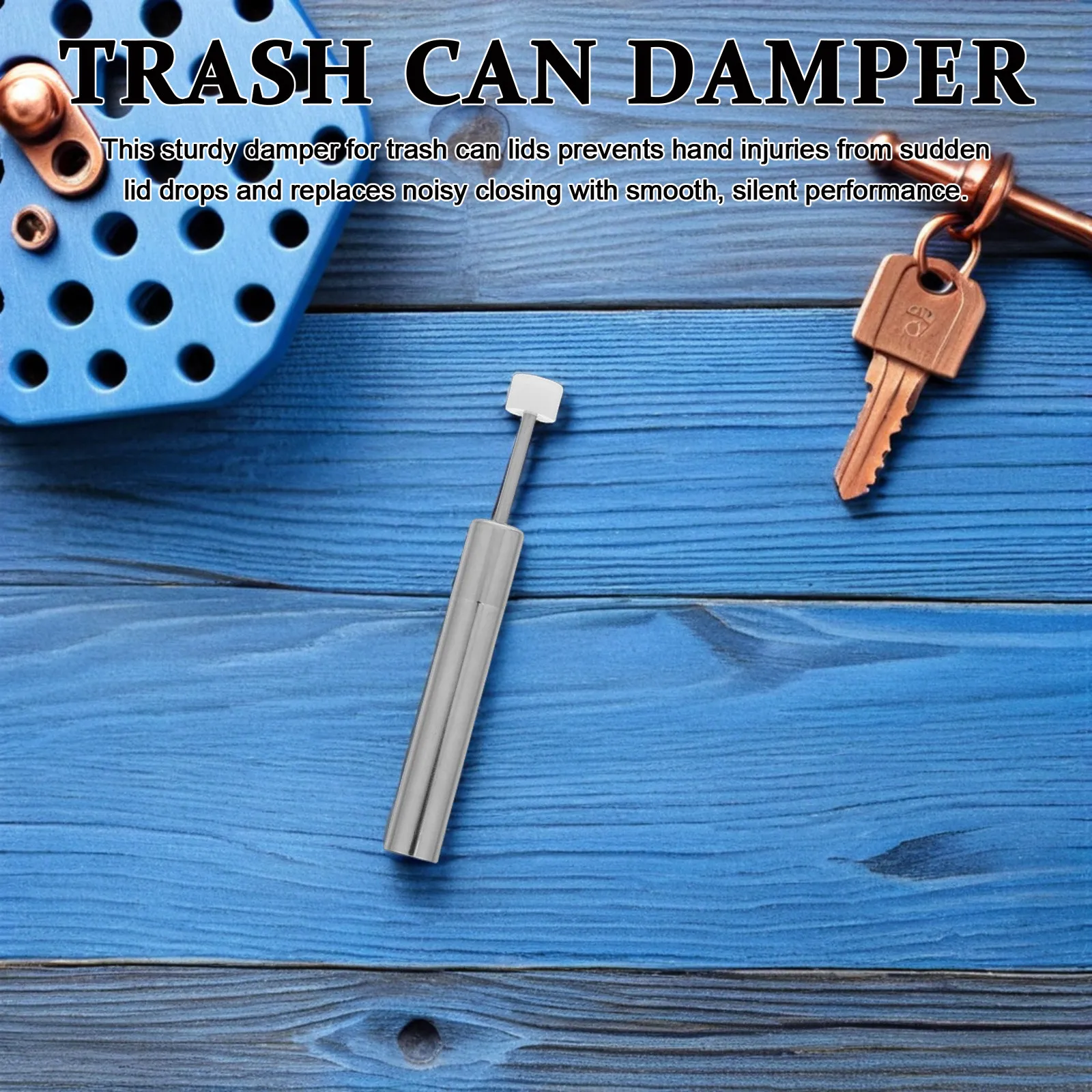 6Pcs Soft Close Trash Can Damper Hydraulic Slow Close Quiet Replacement Buffer Piston Insert for Kitchen Lid Kitchen Damper
