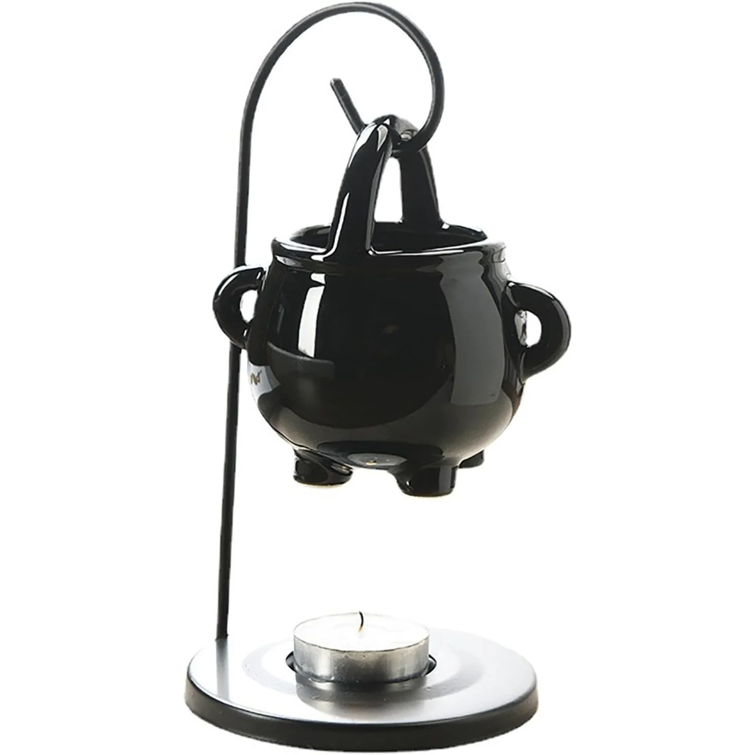 

Cauldron Oil Burner, Wax Warrmers Diffuser, Hanging Pagan Cauldron Oil Burner, Wax Warme Diffuser with Handle, Multifunctional C