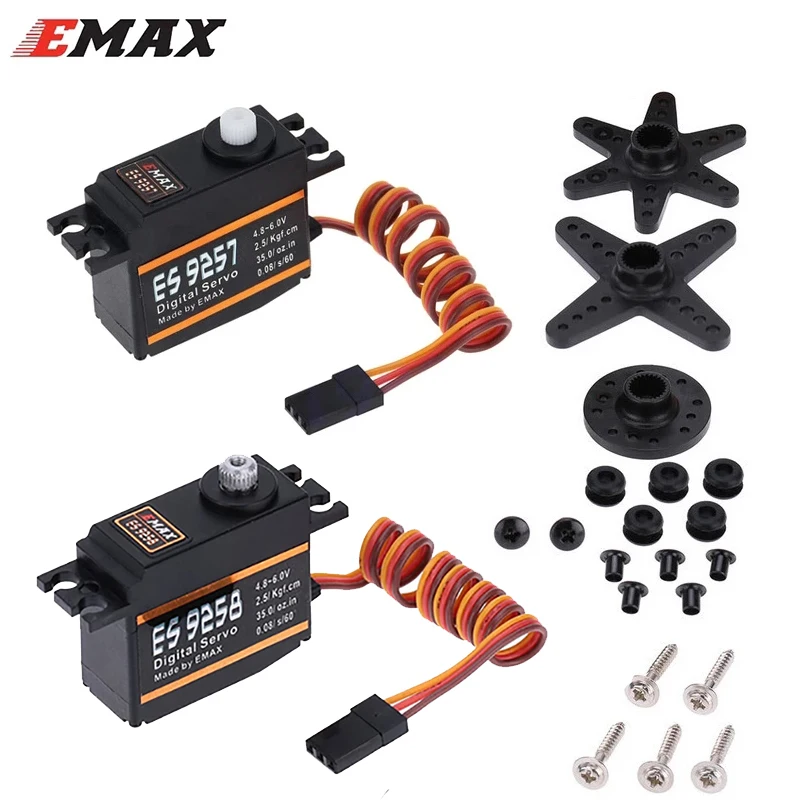 

1Pcs Original EMAX ES9257 ES9258 Plastic Metal Micro Digital Servo 3D for 450 Helicopters Rotor Tail