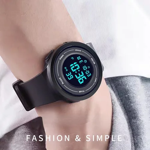 Imagen 2 del producto Relojes luminosos para hombre, Reloj electrónico, Relojes impermeables para nadar, deportes al aire libre, Reloj de pulsera de silicona, Relojes de moda