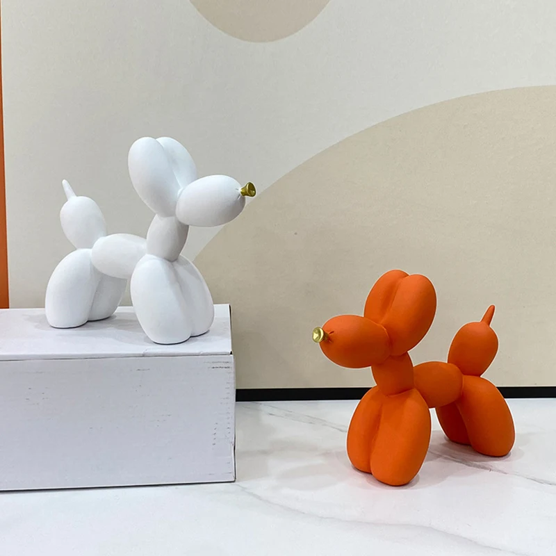 

Balloon Dog Statue Modern Home Decoration Accessories Nordic Resin Animal Sculpture Office Living Room Ornaments