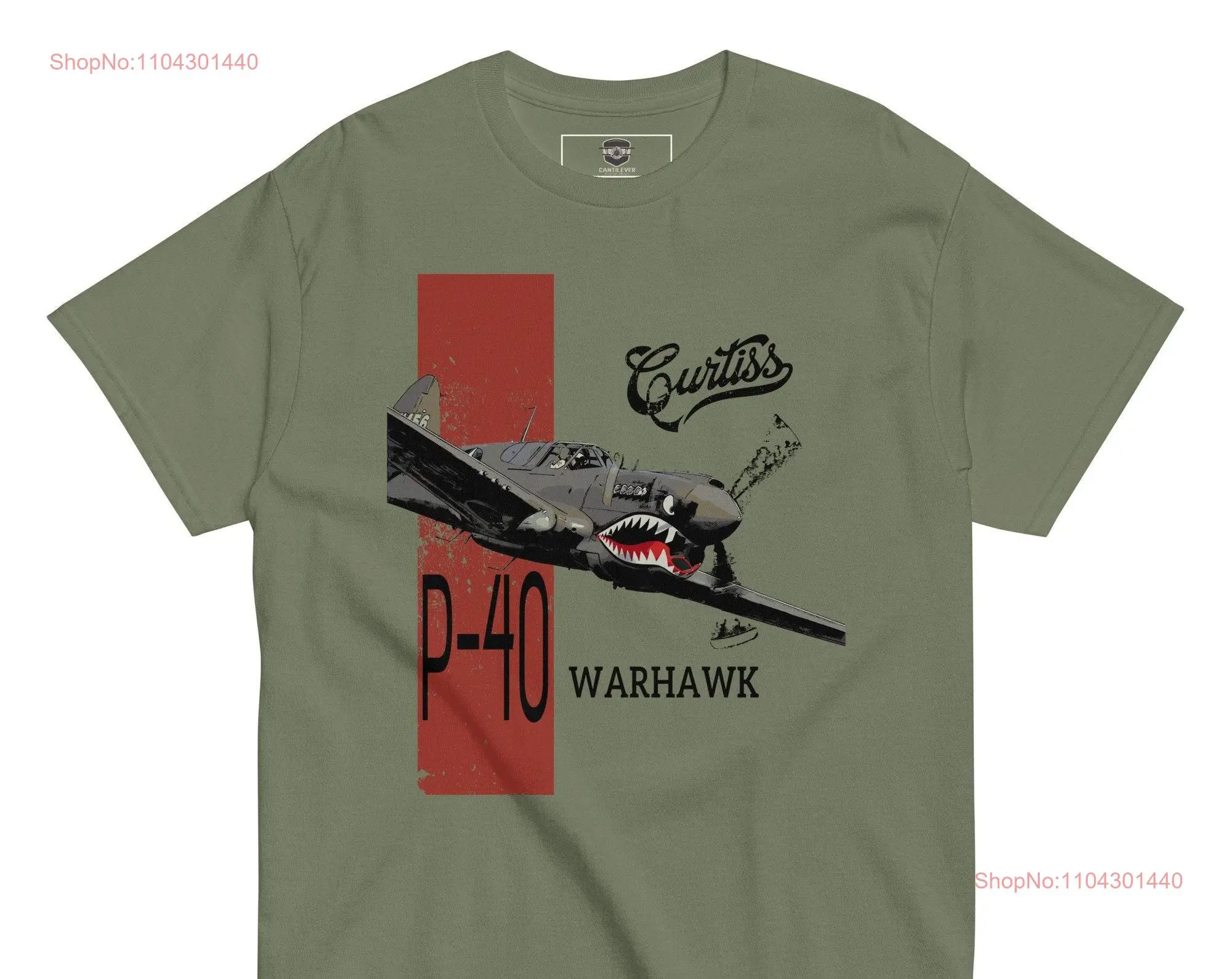 P 40 WARHAWK T Shirt long or short sleeves