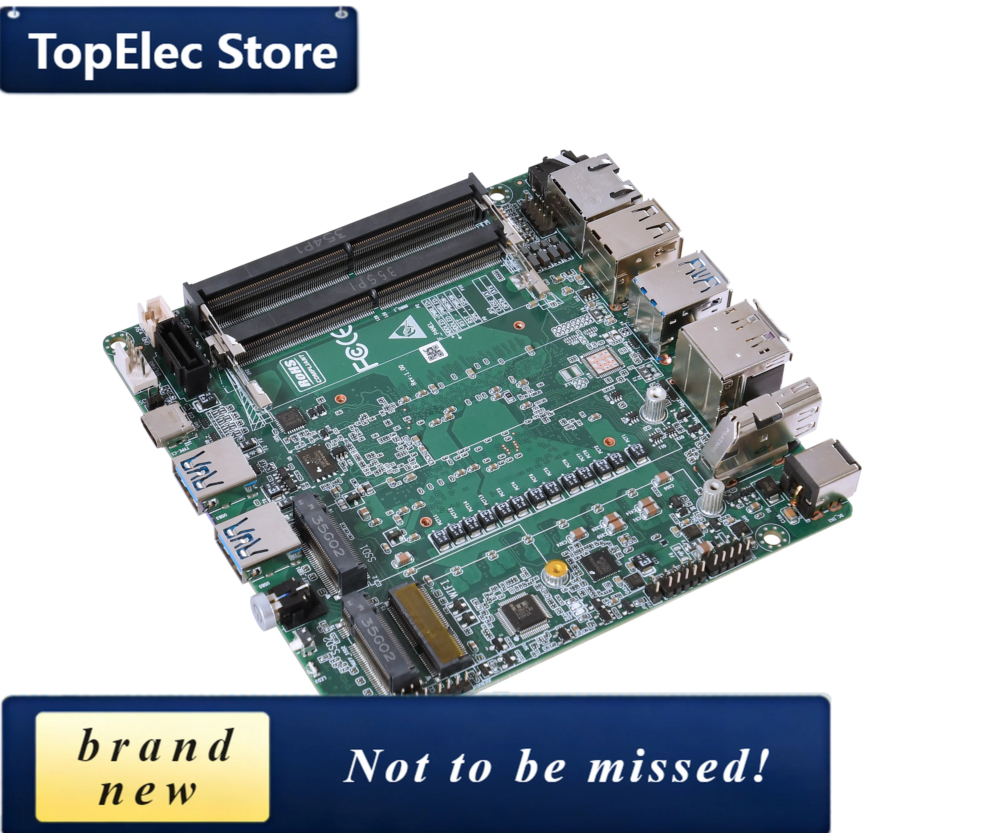 TopElec Intel 12th/13th 2*DDR5 64GB DP Support 8K Triple Dis-play 6*USB Industrial Mini PC Motherboard