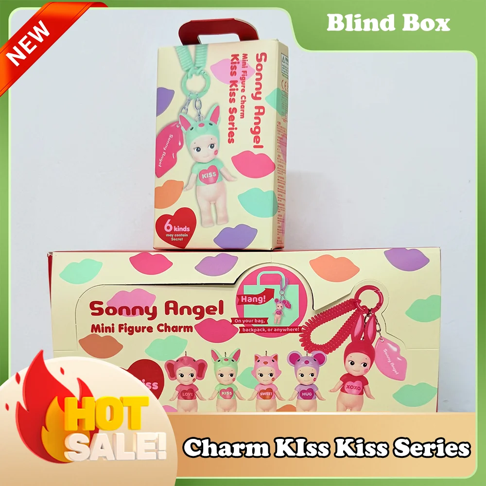 Новая горячая высококачественная мини-фигурка ангела, очаровательная серия Kiss Kiss, слепая коробка, аниме-фигурки, украшения, милые куклы, подарочные украшения, серия