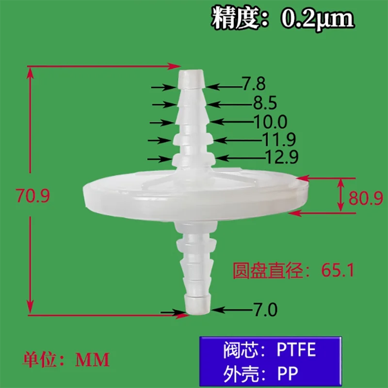 

1PCS Carbon dioxide incubator filter oxygen generator needle type air sterilization disc type butterfly membrane oxygen filter