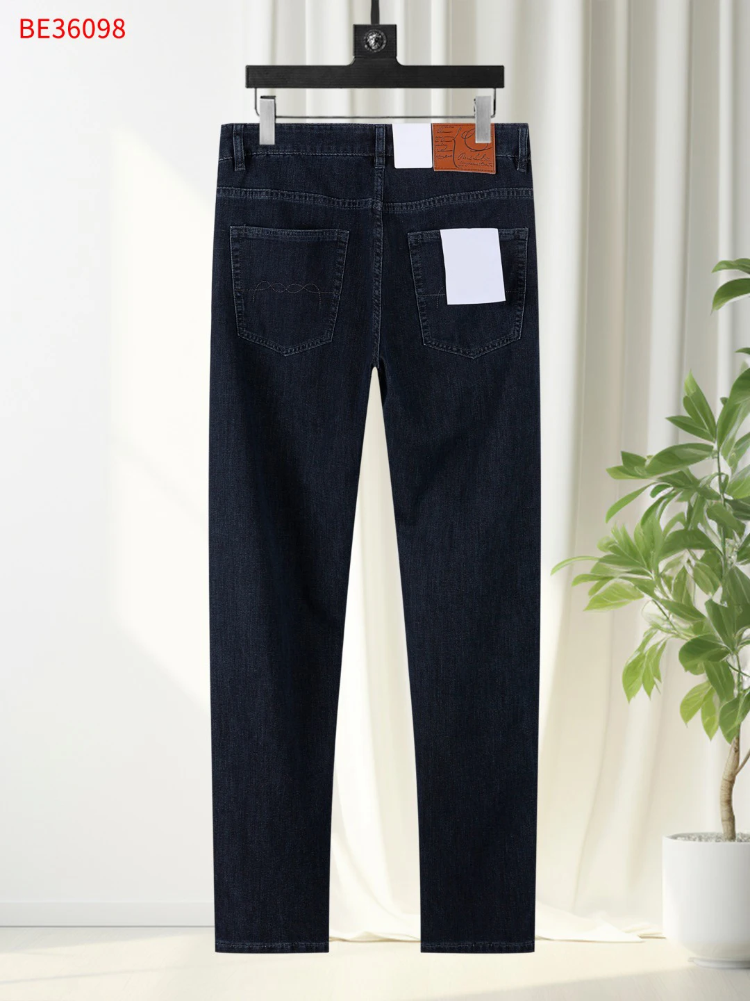 

BLSK CPRT Jeans Thin Cotton Men 2026 Spring Summer new Business zipper embroidery comfortable casual Big size 29-40 long Pants
