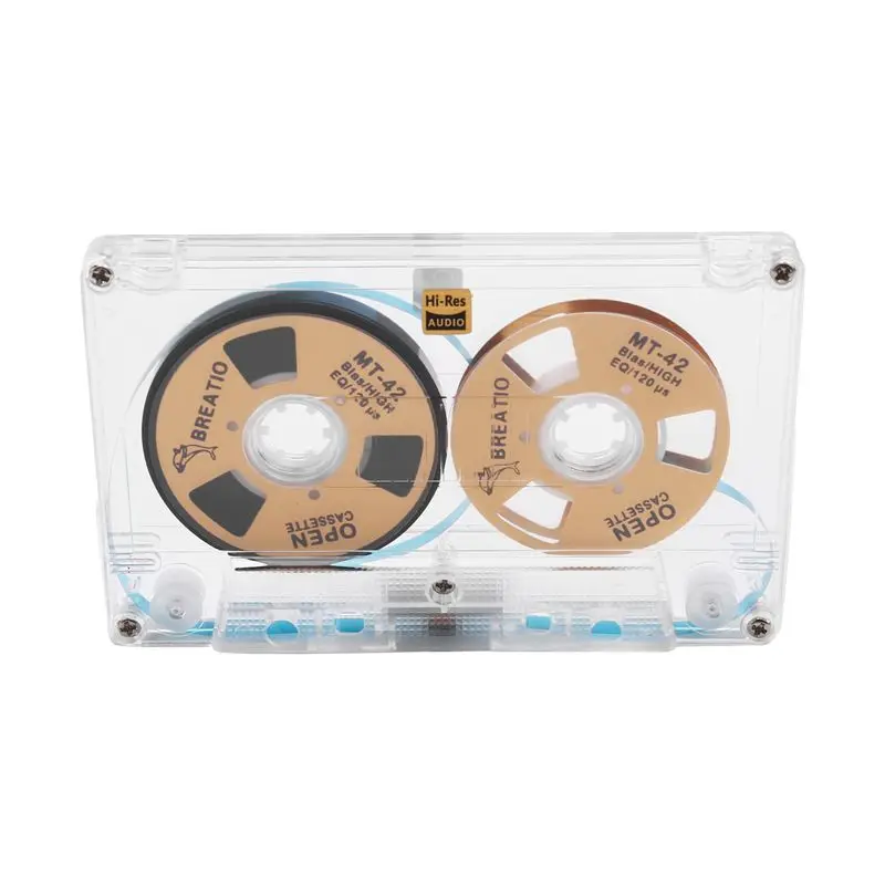 B50B-Retro Audio Reel To Reel 50-Minute Blank Cassette Tape Double-Sided Metal Reel Type I