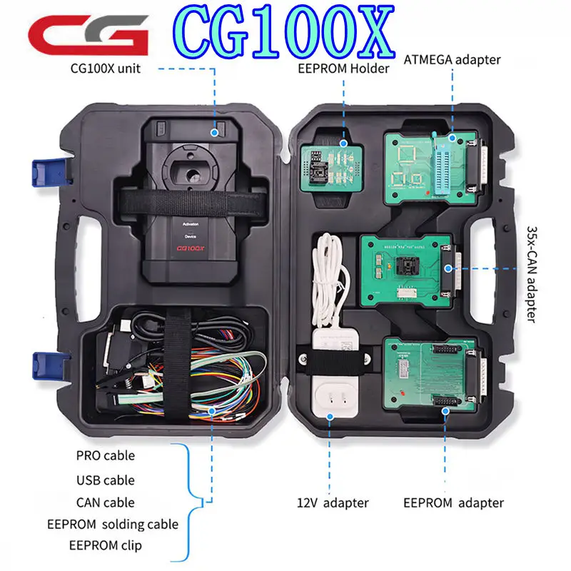 

Программатор нового поколения CGDI CG100X поддерживает MQB добавить RH850 R7F701407 для сброса подушки безопасности, регулировки пробега и чтения чипов