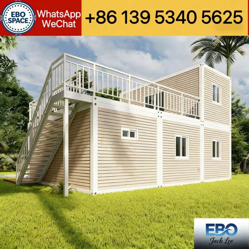 Foldable Container Tiny Cabin 20ft 30ft 40ft Prefab Modular Expandable Waterproof House