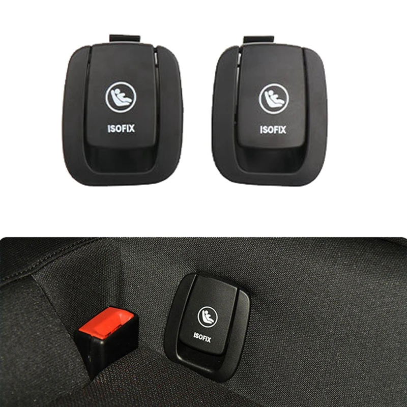 1Pair Rear Seat Restraint Isofix Cover Plate 52207382950 52207382949 For Mini F56 F55 R55 R56 R57 Rear Child Seat Fixing