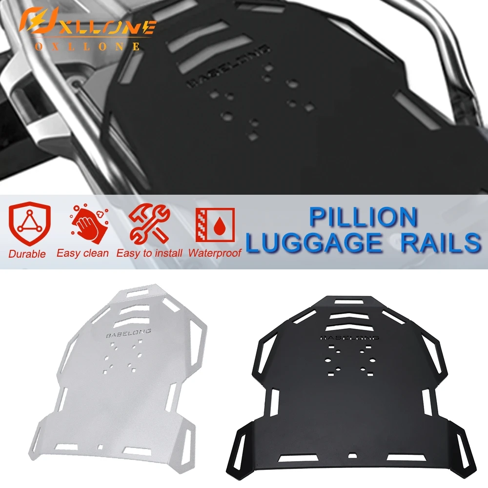 For BMW R 1250 GS R1250GS ADV Adventure 2018-2023 2022 2021 2020 2019 Pillion Luggage RailsRear Seat Area Covering Plate Rack
