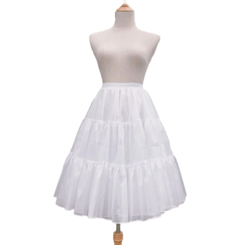 Women Tulle Tutus Skirt Petticoat Skirts Crinoline Rockabillys Tutus Skirt Slip P8DB