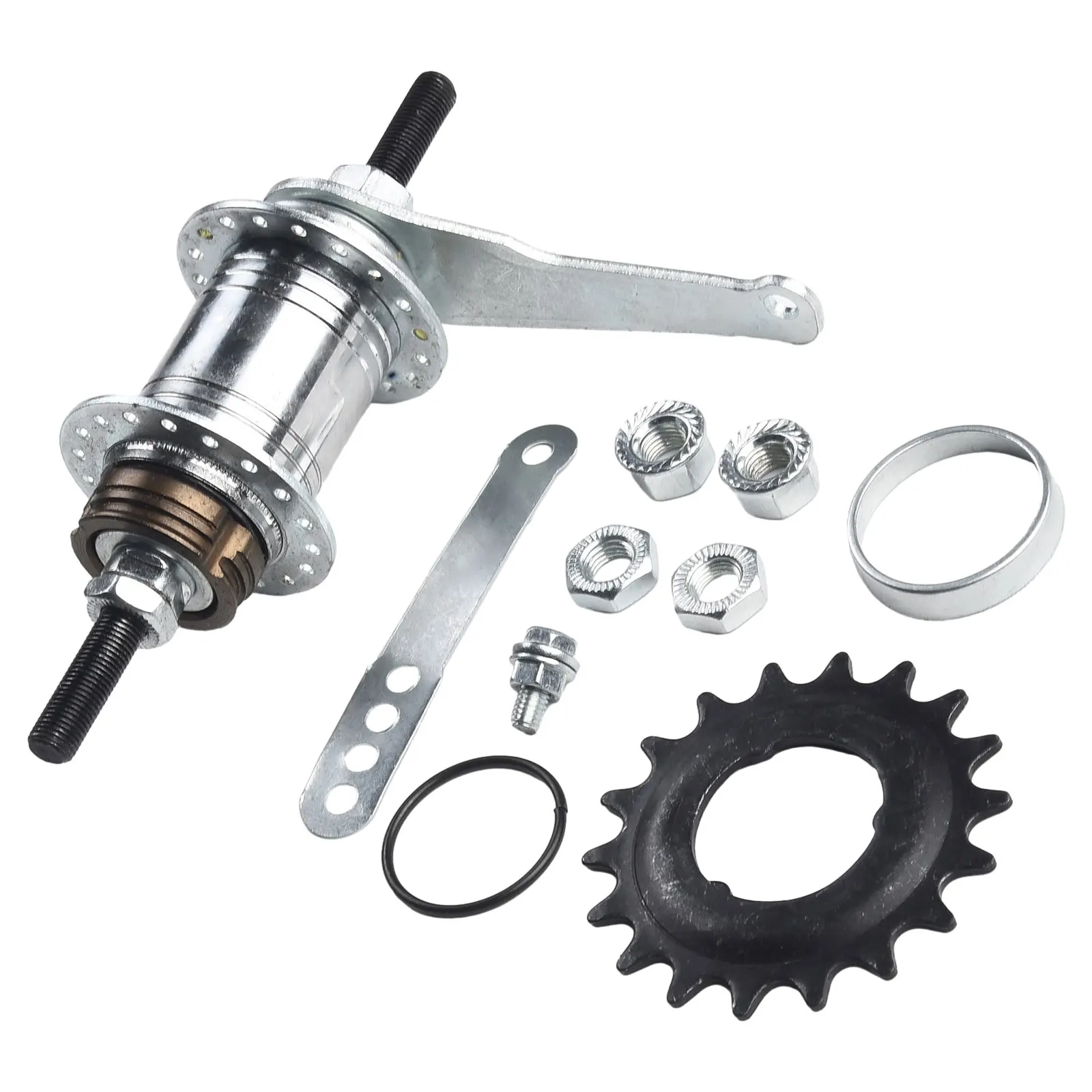 A Selection of Bicycle Components Including this High Efficiency Coaster Brake Rear Wheel Hub Suitable Across Various Models