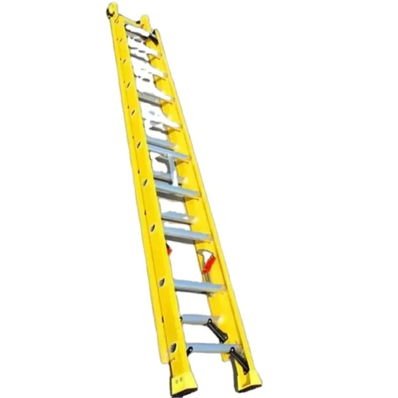 Tangga Ekstensi Fiberglass Terisolasi Teleskopik 4m 5m 6m 7m 8m 10m 11m - Promo Panas