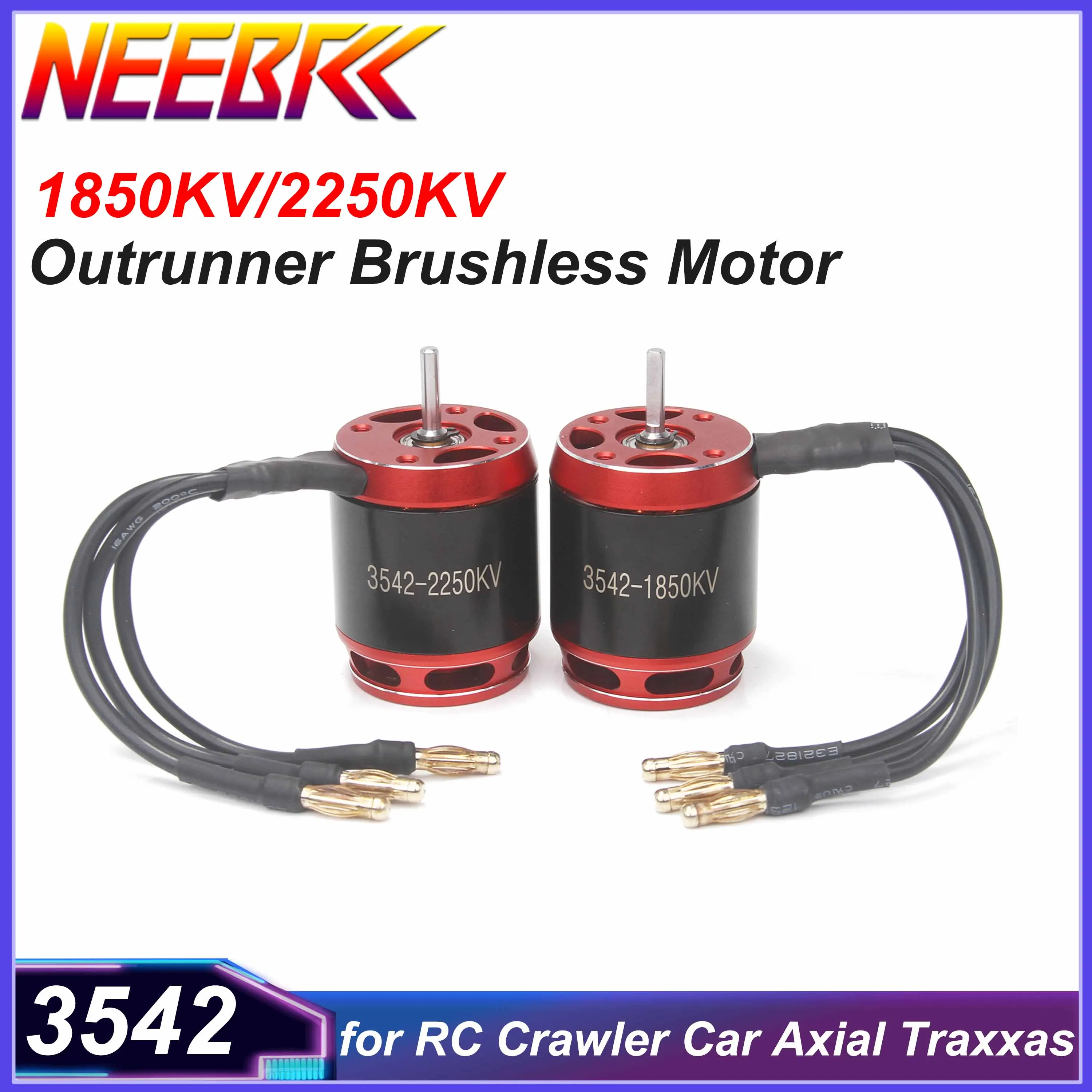NEEBRC 3542 1850/2250KV Outrunner فرش السيارات ل 1/10 1/12 RC سيارة شاحنة الزاحف محوري SCX10 Traxxas TRX4 TRX6 RC4WD Wltoys #1