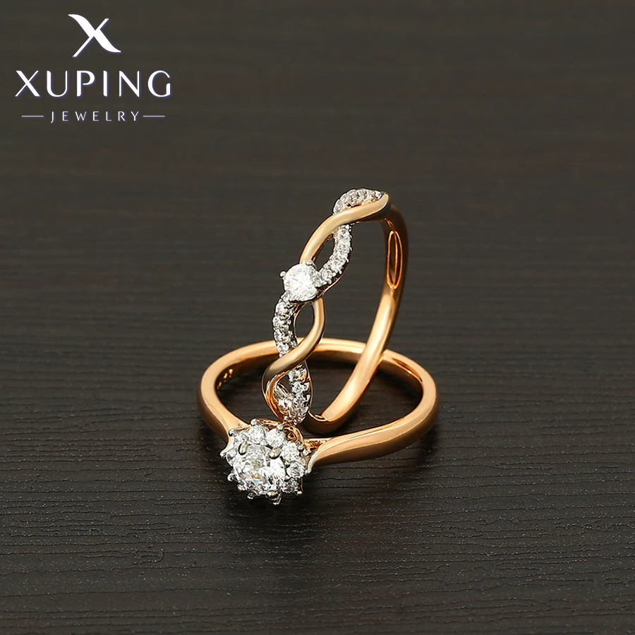 Xuping Schmuck Mode Neue Ankunft Gold Farbe Ring Set für Frauen Männer Hochzeit Geschenke S00104029