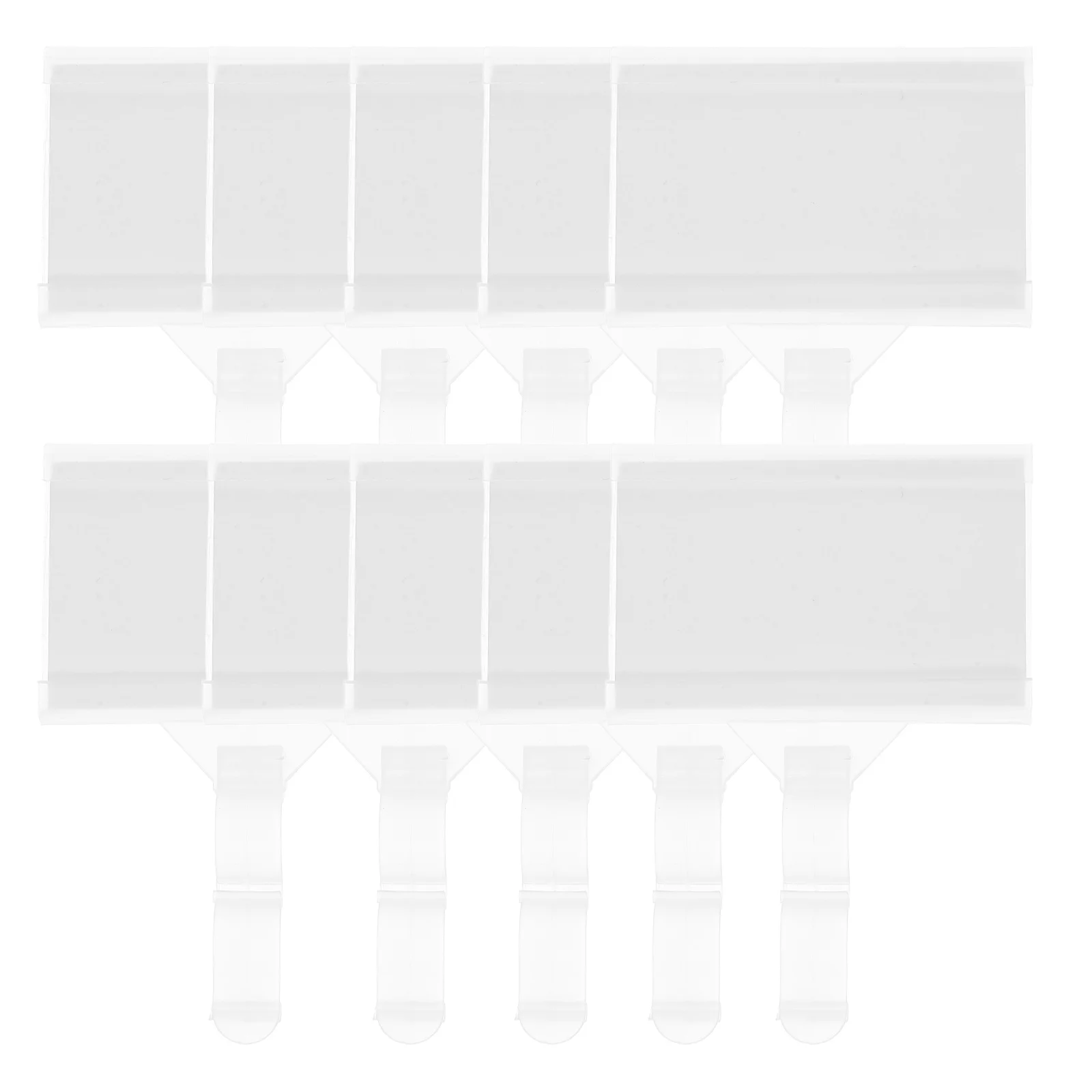 

20 Pcs Hook Style Price Tags Shelf Label Holders Plastic Tag Holders Wire Shelving Accessories Storage Bins Office Labels Retail