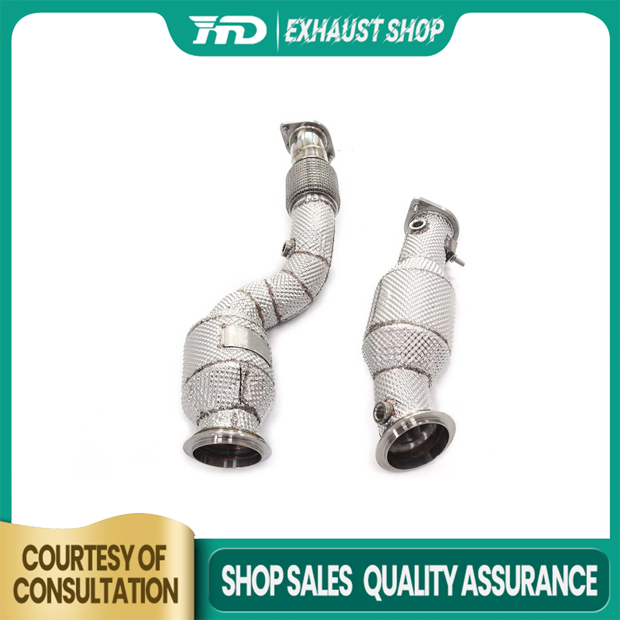 

High Quality Downpipe For BMW M2 G87 Stainless Steel Heat Shield Exhaust System Non destructive Installation HMD