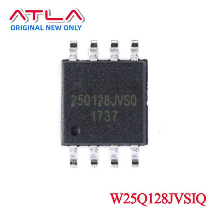 (1-50pcs) W25Q128JVSIQ 25Q128JVSIQ W25Q128JVSQ W25Q128 W25Q128JVSSIQ W25Q128JV 25Q SOIC-8 128Mbit SPI Flash Memory Chip IC