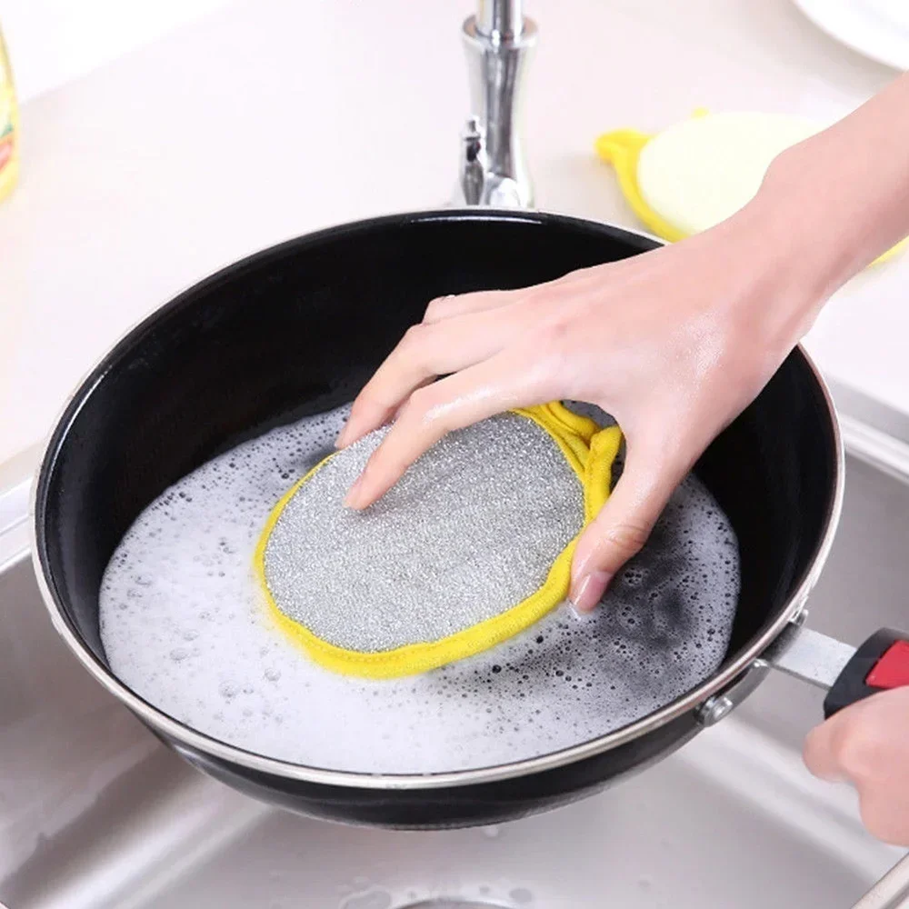 Delysia King  Circular double-sided dishwashing sponge