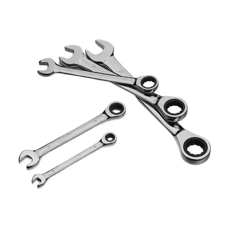 

Quick Ratchet Wrench 72 Teeth Multi Functional Open Type Plum Blossom Two-Way Wrench Auto Repair Hardware Wrench Tools 6-32mm