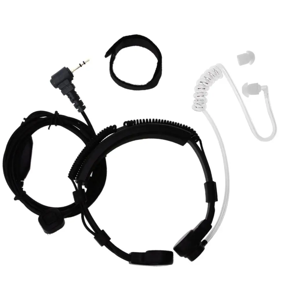 

Audio Earpiece Throat Mic Noise Canceling Neckband Wireless Headset for Motorola Talkabout 2 Way Radio Surveillance Use