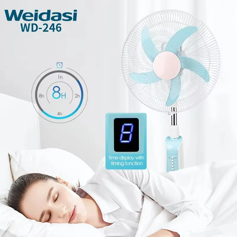 Electric Fan Rechargeable Electric Fan Customized Floor Fan with Light