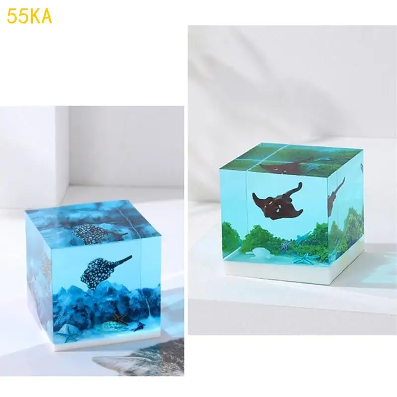 

3D Three-dimensional Marine Animal Model Seahorse Crystal Epoxy Resin Filling 55KA