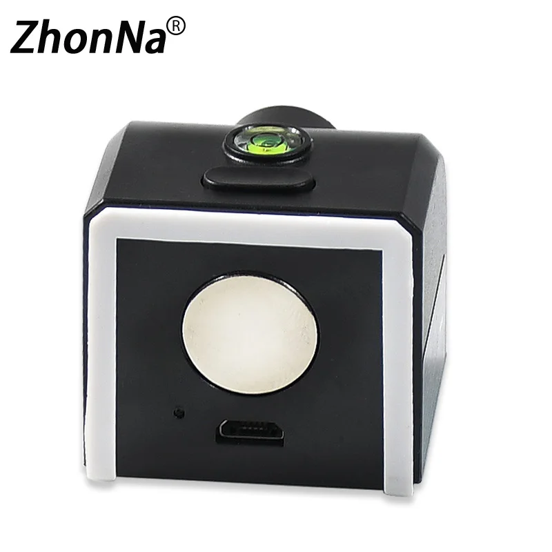 Green Light Portable Laser Level Cross Horizontal Vertical Line Calibrator Measurement Tool With Adsorption FunctionUSB charging