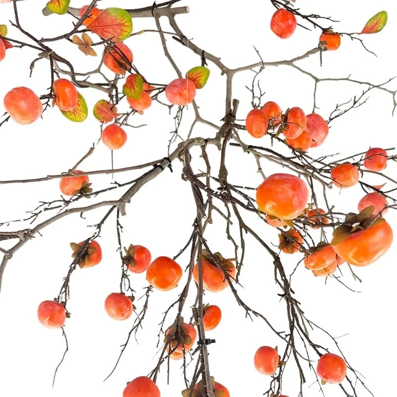 upside down persimmon fruit trees, top wall hanging restaurant entrance decoration landscaping