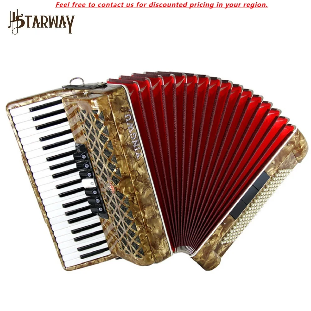 

Beginners To Play Adult Test Parrot Brand YW-827 41 Keys 120 Bass Accordion