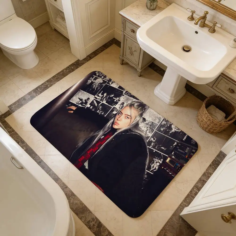 Pop Singer B-BillieS Hallway Carpet Retro Multiple Choice Living Room Kitchen Rug Non-Slip Welcome Rug