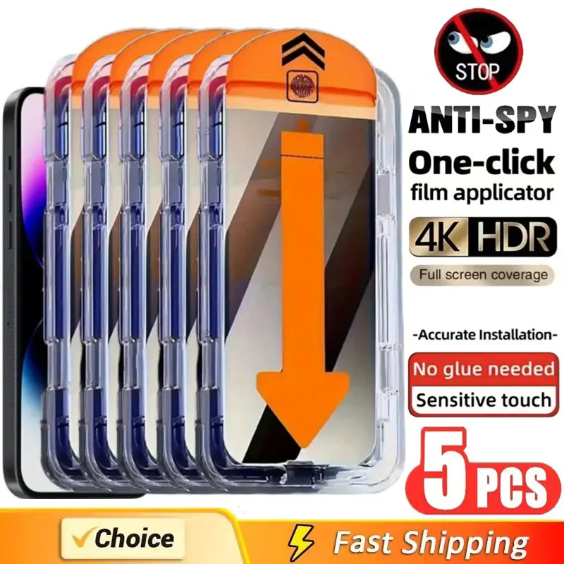 Staubfreie gehärtete Glasfolie für Honor Magic 7 6 RSR 8 3 Pro Plus 5 Ultimate 4 Lite 5G 4G Anti-Spy Blickschutzfolie.