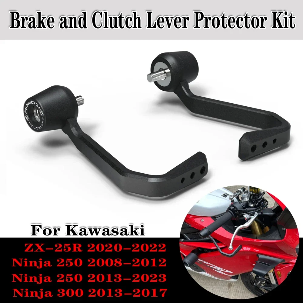 

Motorcycle Brake and Clutch Lever Protector Kit For Kawasaki Ninja250 Ninja300 ZX-25R 2008-2023