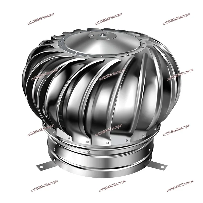 304 Flue Roof Ventilation 600 Type Exhaust Ball Fan Ventilator Stainless Steel Unpowered Wind Cap