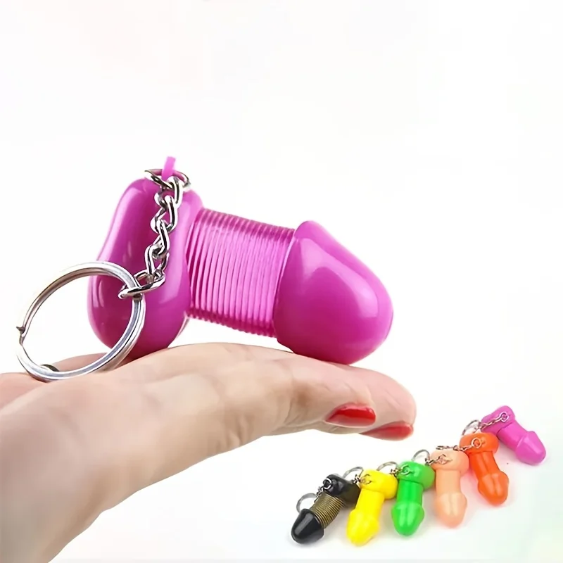 1 قطعة ألعاب الجنس الكبار الرجال القضيب لطيف مفتاح سلسلة الزينة ، الذكور الجهاز مفتاح سلسلة هدية مثيرة #6